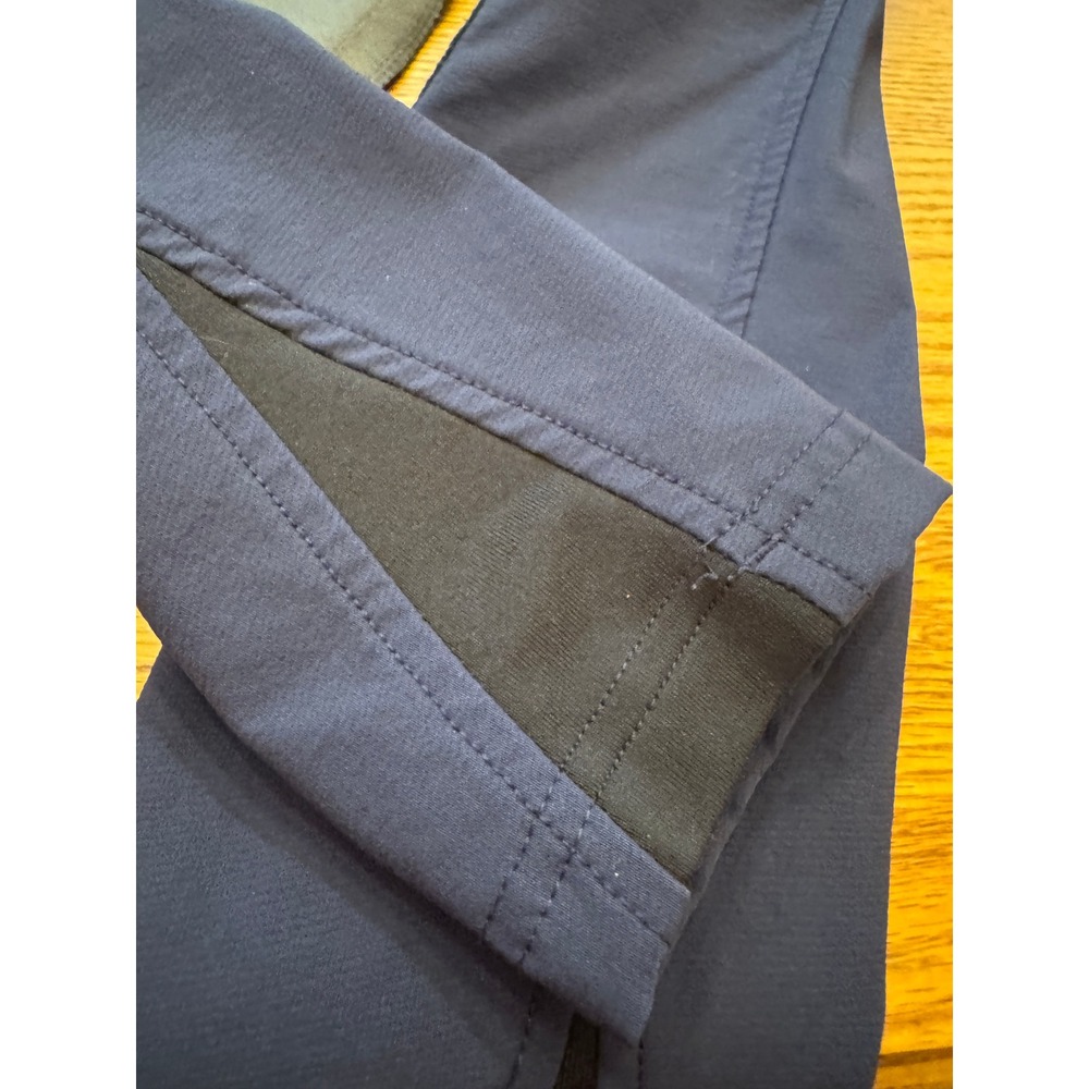 Kerrits Riding Breeches Kids Large Navy Blue Knee Patch Equestrian Horse Western - Picture 8 of 9